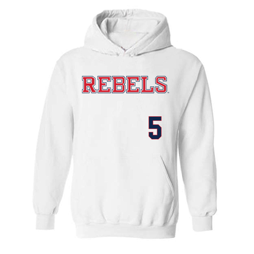 Ole Miss - NCAA Softball : Ashton Lansdell - Replica Shersey Hooded Sweatshirt-0