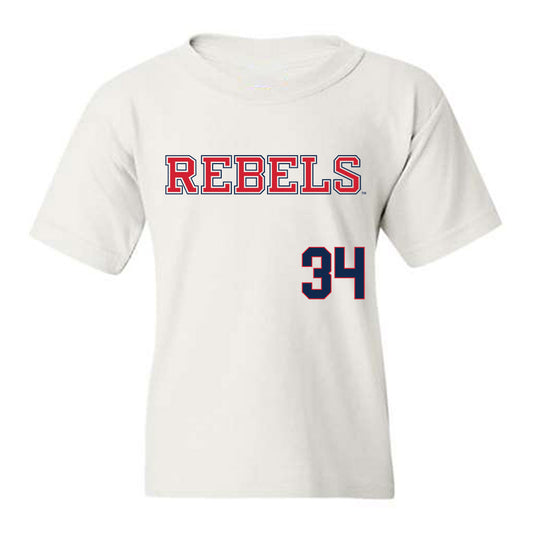 Ole Miss - NCAA Softball : rachel connors - Replica Shersey Youth T-Shirt-0