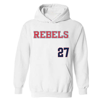 Ole Miss - NCAA Softball : Madi Heine - Replica Shersey Hooded Sweatshirt-0