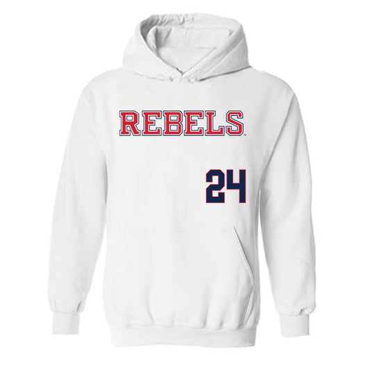 Ole Miss - NCAA Softball : Payton Kennedy - Replica Shersey Hooded Sweatshirt-0