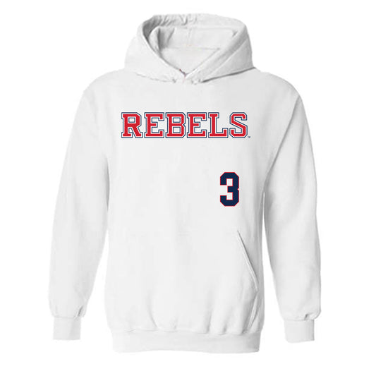 Ole Miss - NCAA Softball : Keila Kamoku - Replica Shersey Hooded Sweatshirt-0