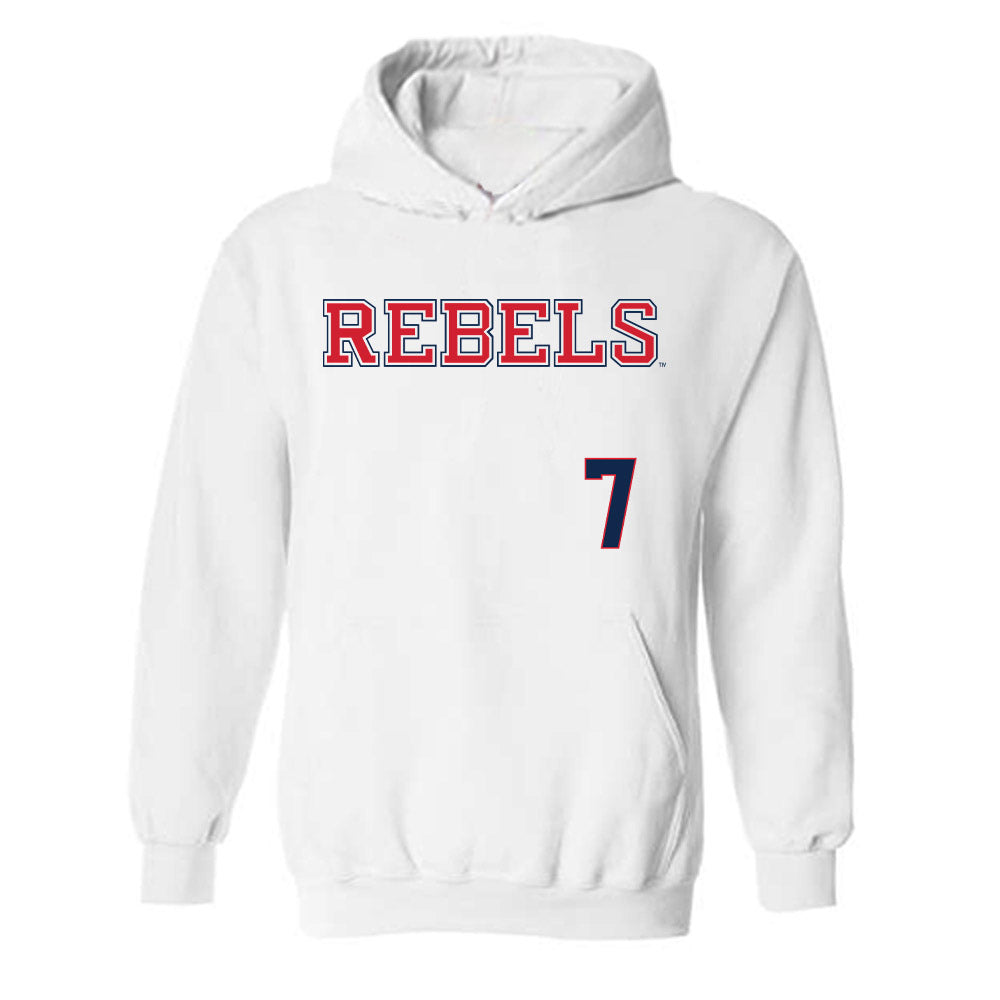 Ole Miss - NCAA Softball : Emilee Boyer - Replica Shersey Hooded Sweatshirt-0