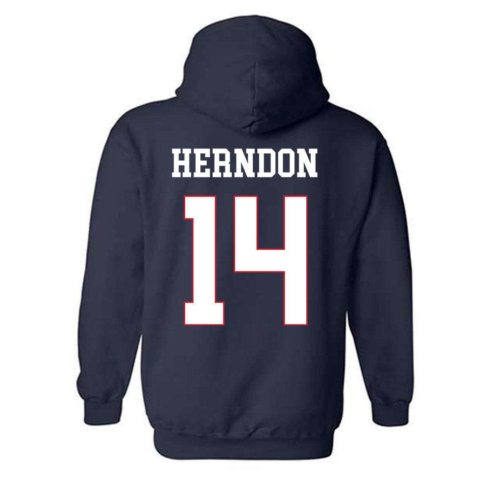 Ole Miss - NCAA Softball : Abby Herndon - Replica Shersey Hooded Sweatshirt-1