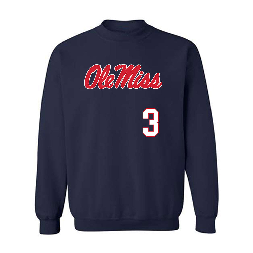 Ole Miss - NCAA Softball : Keila Kamoku - Replica Shersey Crewneck Sweatshirt-0
