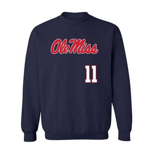 Ole Miss - NCAA Softball : Addi Linton - Replica Shersey Crewneck Sweatshirt-0