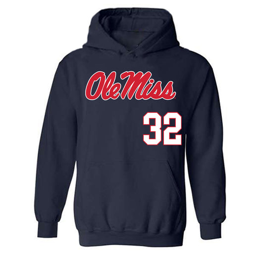 Ole Miss - NCAA Softball : Madilynn George - Replica Shersey Hooded Sweatshirt-0