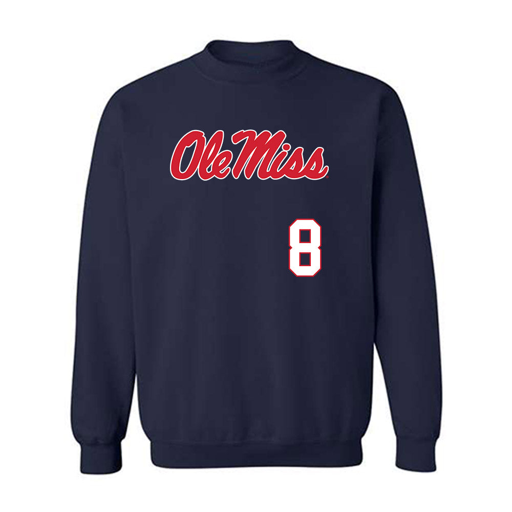 Ole Miss - NCAA Softball : Tate Davis - Replica Shersey Crewneck Sweatshirt-0