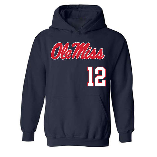 Ole Miss - NCAA Softball : Addison Duke - Replica Shersey Hooded Sweatshirt-0