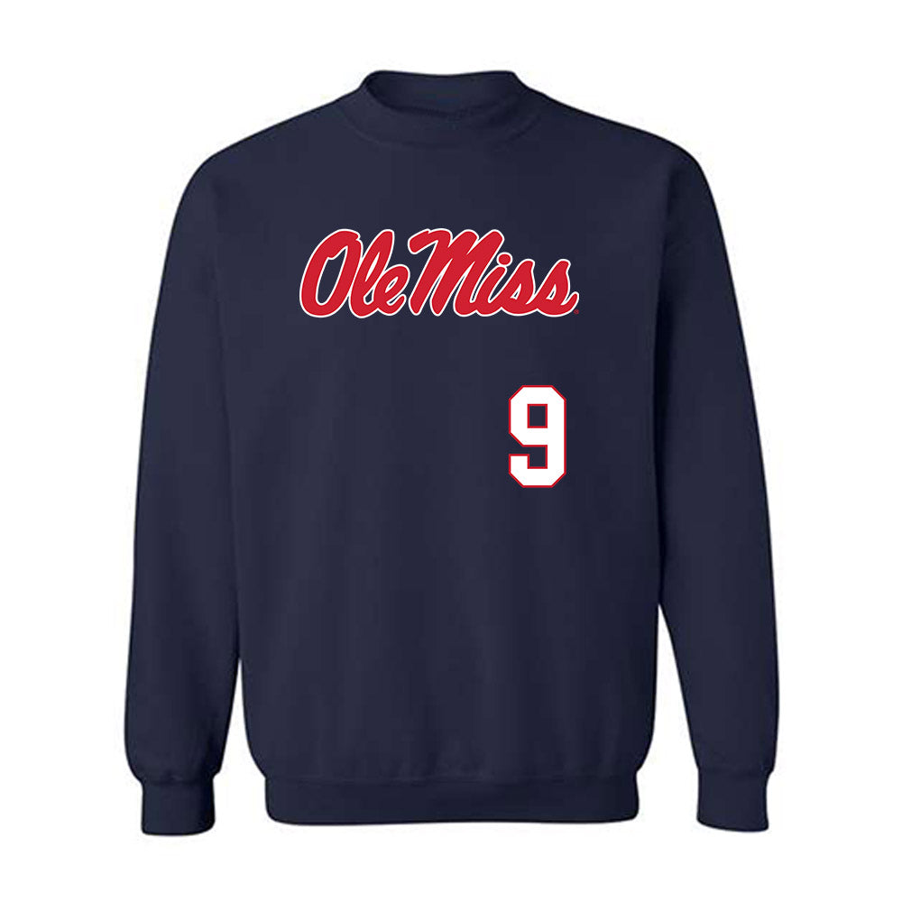 Ole Miss - NCAA Softball : Sydney Shiller - Replica Shersey Crewneck Sweatshirt-0