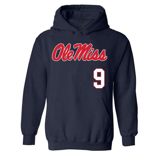 Ole Miss - NCAA Softball : Miali Guachino - Replica Shersey Hooded Sweatshirt-0