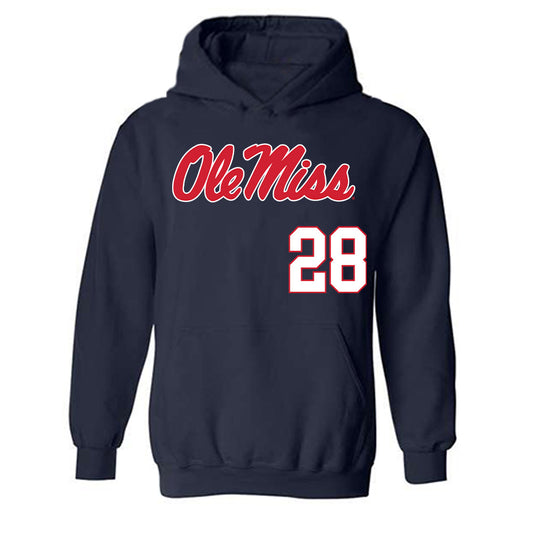 Ole Miss - NCAA Softball : Ryan Starr - Replica Shersey Hooded Sweatshirt