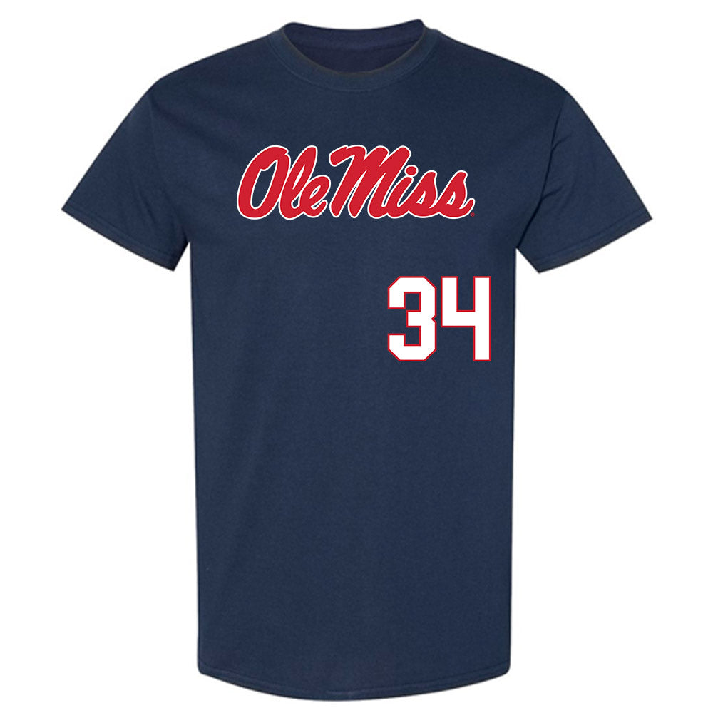 Ole Miss - NCAA Softball : rachel connors - Replica Shersey T-Shirt-0