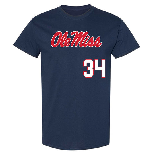 Ole Miss - NCAA Softball : rachel connors - Replica Shersey T-Shirt-0