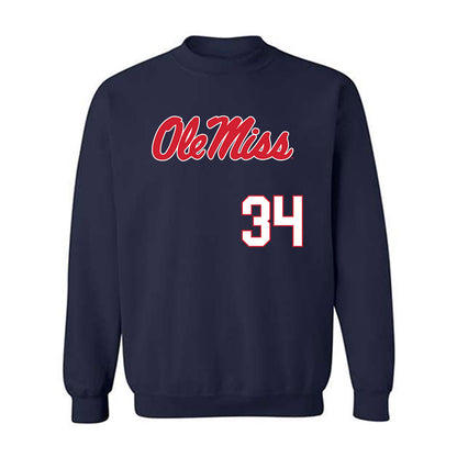 Ole Miss - NCAA Softball : rachel connors - Replica Shersey Crewneck Sweatshirt-0