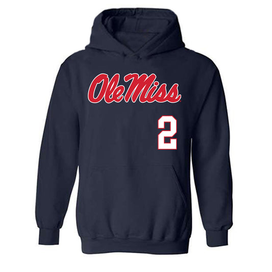 Ole Miss - NCAA Softball : Taylor Strain - Replica Shersey Hooded Sweatshirt