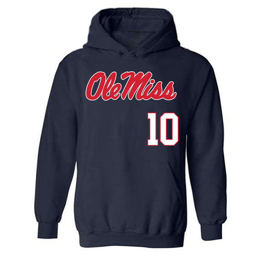 Ole Miss - NCAA Softball : Izzy Rettiger - Replica Shersey Hooded Sweatshirt-0