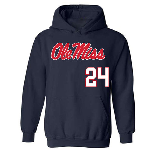 Ole Miss - NCAA Softball : Payton Kennedy - Replica Shersey Hooded Sweatshirt-0