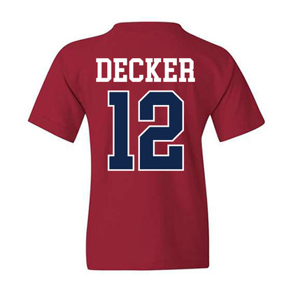 Ole Miss - NCAA Baseball : Dominic Decker - Fashion Shersey Youth T-Shirt-1