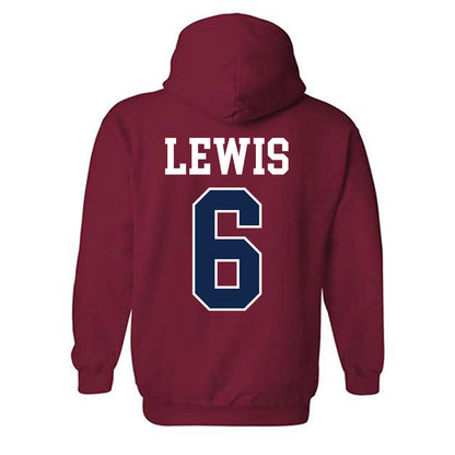 Ole Miss - NCAA Women's Volleyball : Aniya Lewis - Fashion Shersey Hooded Sweatshirt-1