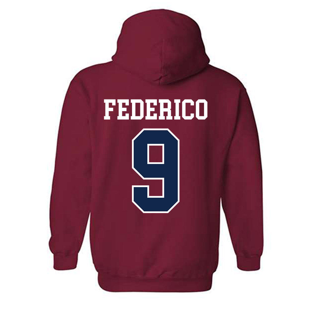 Ole Miss - NCAA Baseball : Hayden Federico - Fashion Shersey Hooded Sweatshirt-1