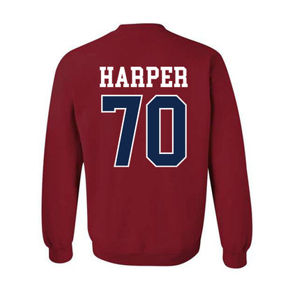 Ole Miss - NCAA Football : Devin Harper - Fashion Shersey Crewneck Sweatshirt-1