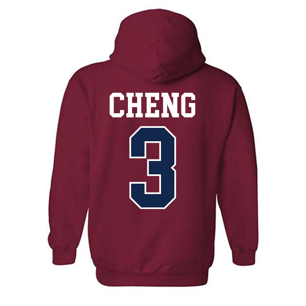 Ole Miss - NCAA Baseball : Luke Cheng - Fashion Shersey Hooded Sweatshirt-1