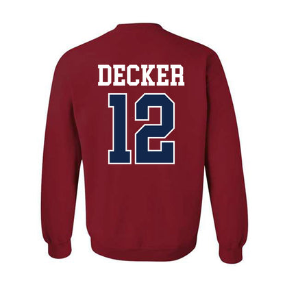Ole Miss - NCAA Baseball : Dominic Decker - Fashion Shersey Crewneck Sweatshirt-1