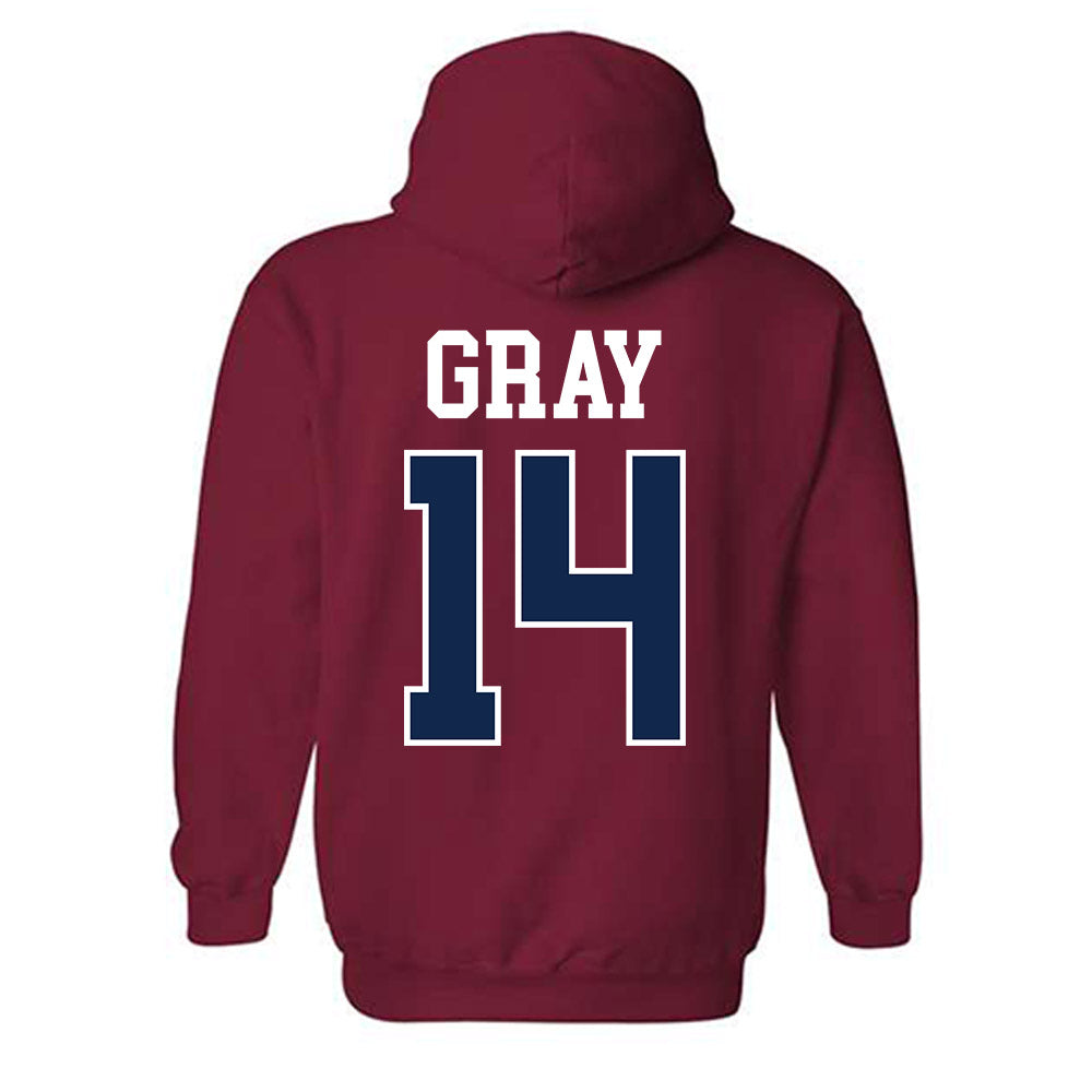 Ole Miss - NCAA Women's Soccer : Isabella Gray - Fashion Shersey Hooded Sweatshirt-1