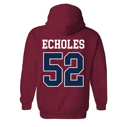 Ole Miss - NCAA Football : William Echoles - Fashion Shersey Hooded Sweatshirt-1