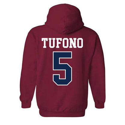 Ole Miss - NCAA Women's Volleyball : Mokihana Tufono - Fashion Shersey Hooded Sweatshirt-1
