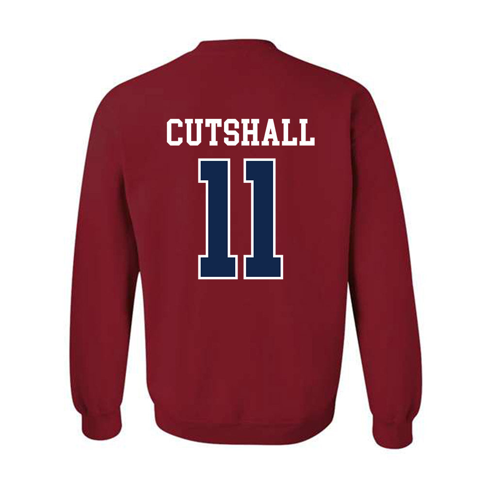 Ole Miss - NCAA Baseball : William Cutshall - Fashion Shersey Crewneck Sweatshirt-1