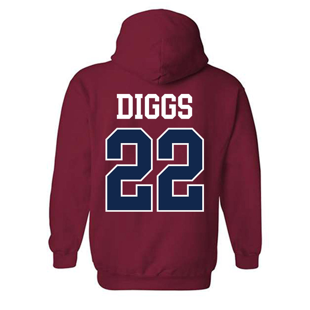 Ole Miss - NCAA Football : Logan Diggs - Fashion Shersey Hooded Sweatshirt-1