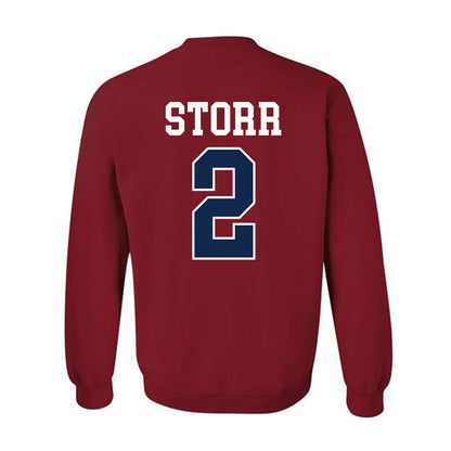 Ole Miss - NCAA Men's Basketball : AJ Storr - Fashion Shersey Crewneck Sweatshirt-1