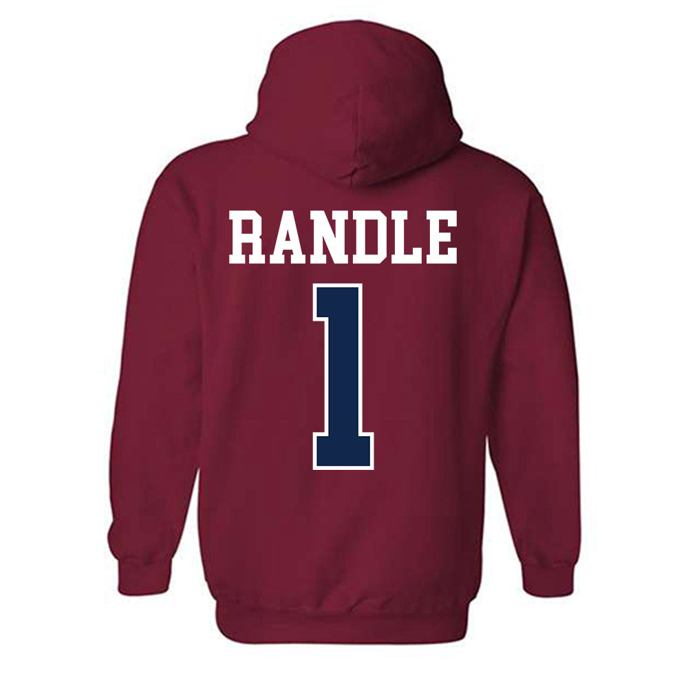Ole Miss - NCAA Baseball : Brayden Randle - Fashion Shersey Hooded Sweatshirt-1