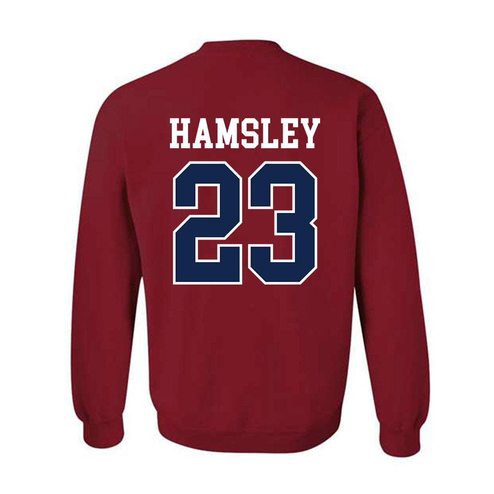 Ole Miss - NCAA Football : George Hamsley - Fashion Shersey Crewneck Sweatshirt-1