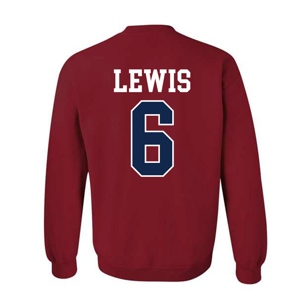 Ole Miss - NCAA Women's Volleyball : Aniya Lewis - Fashion Shersey Crewneck Sweatshirt-1