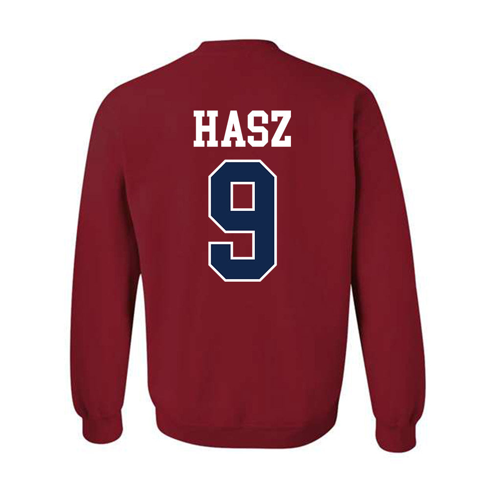 Ole Miss - NCAA Football : Luke Hasz - Fashion Shersey Crewneck Sweatshirt-1