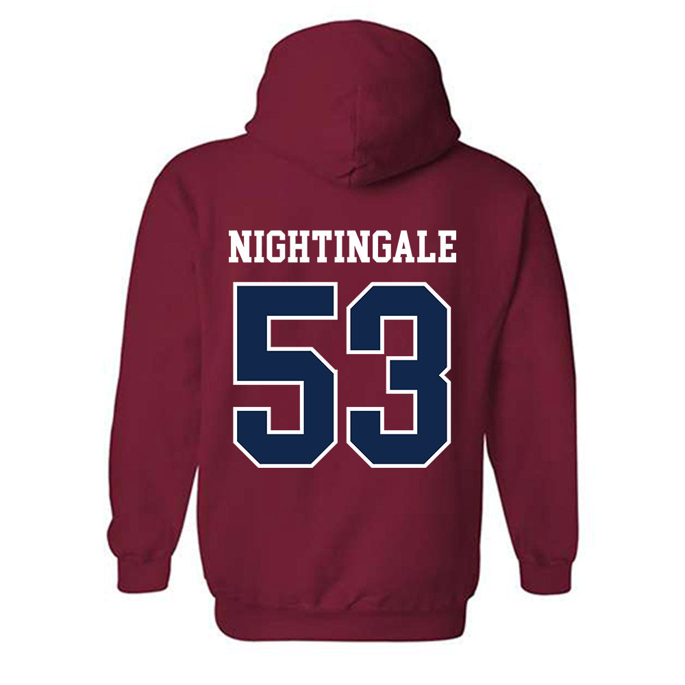 Ole Miss - NCAA Football : Trey Nightingale - Fashion Shersey Hooded Sweatshirt-1