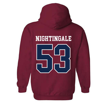 Ole Miss - NCAA Football : Trey Nightingale - Fashion Shersey Hooded Sweatshirt-1