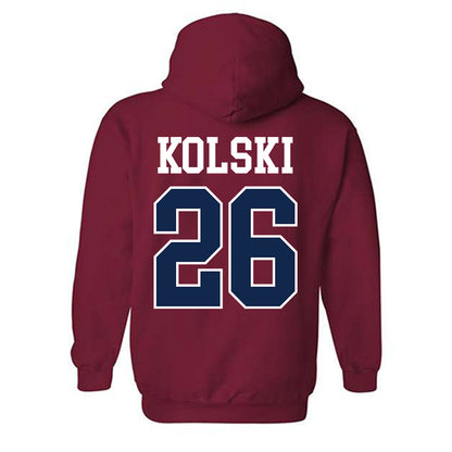Ole Miss - NCAA Women's Soccer : Allison Kolski - Fashion Shersey Hooded Sweatshirt-1