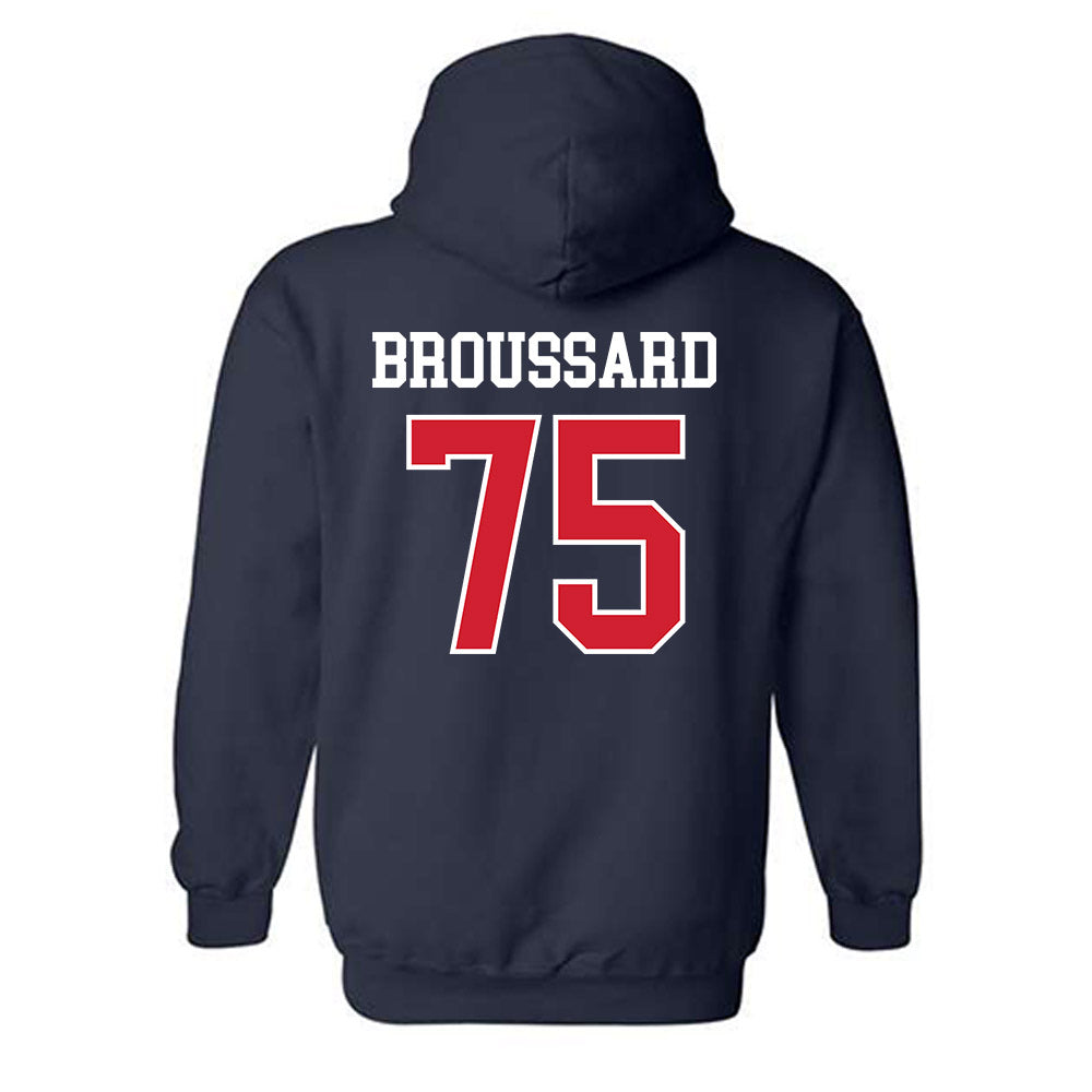 Ole Miss - NCAA Football : Kavion Broussard - Classic Shersey Hooded Sweatshirt