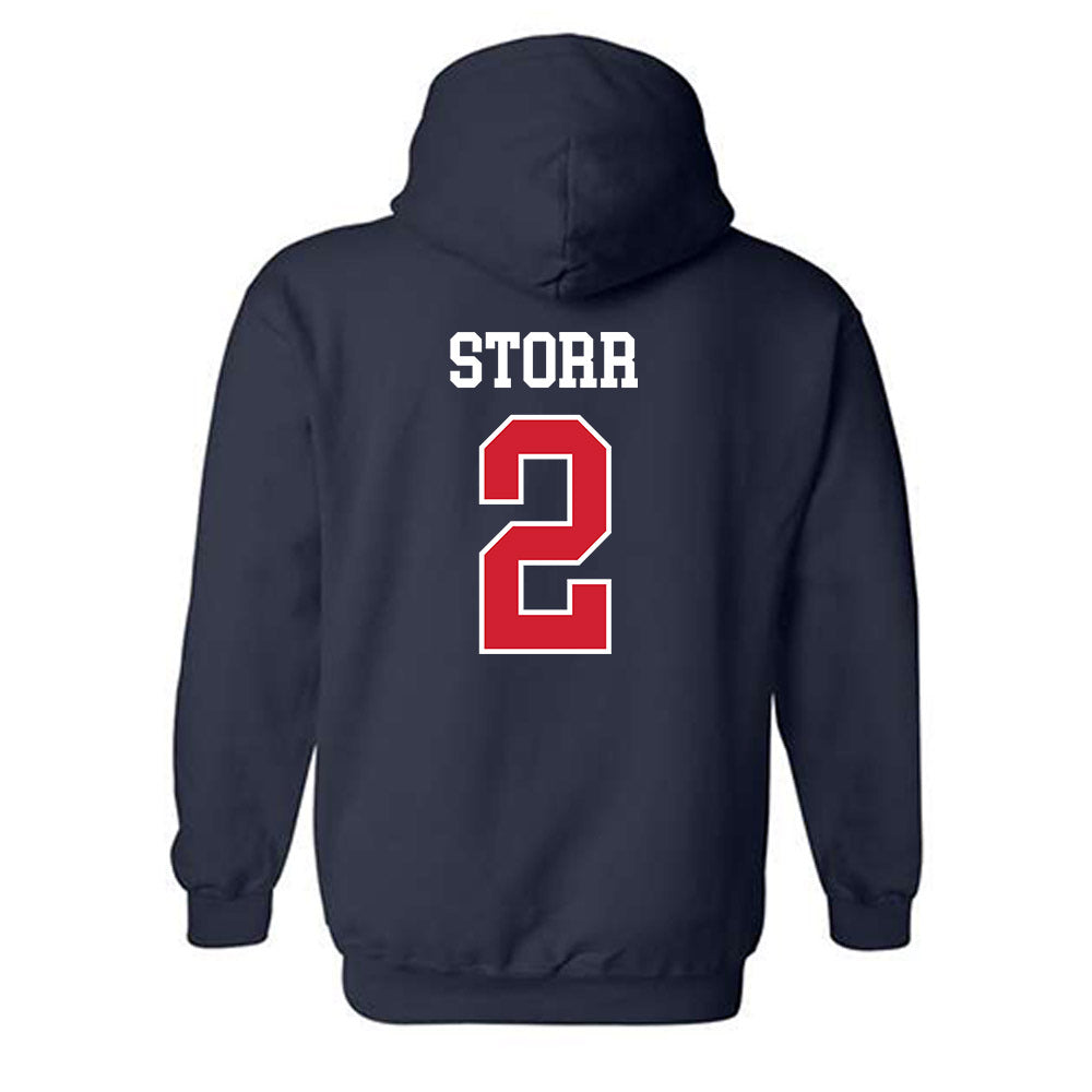 Ole Miss - NCAA Men's Basketball : AJ Storr - Classic Shersey Hooded Sweatshirt-1