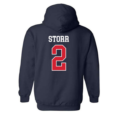 Ole Miss - NCAA Men's Basketball : AJ Storr - Classic Shersey Hooded Sweatshirt-1