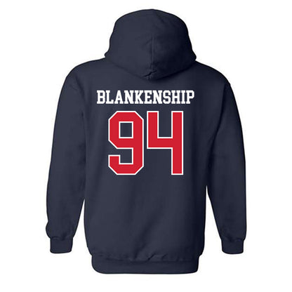 Ole Miss - NCAA Football : Caleb Blankenship - Classic Shersey Hooded Sweatshirt-1