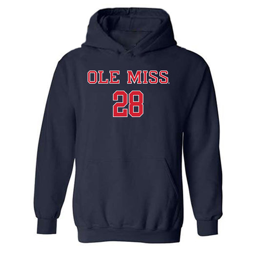 Ole Miss - NCAA Baseball : Noah Allen - Classic Shersey Hooded Sweatshirt-0