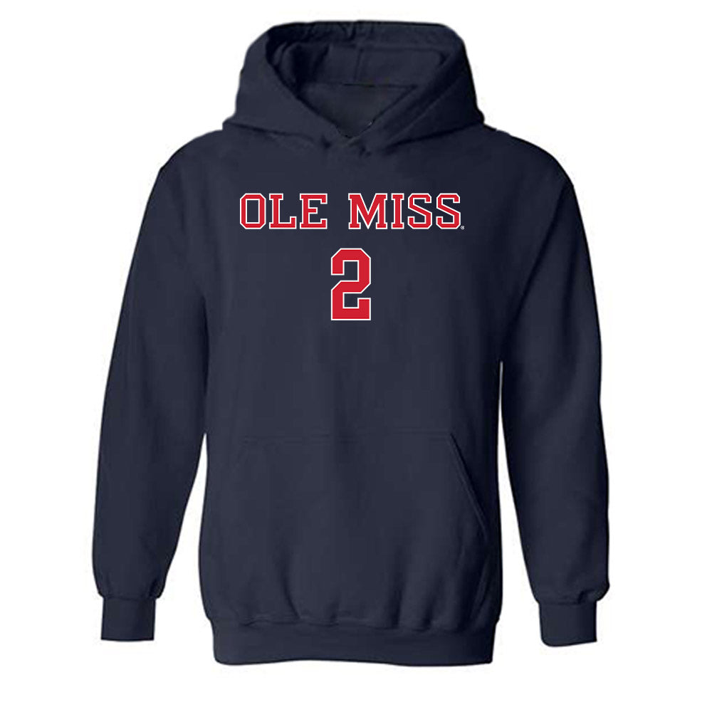 Ole Miss - NCAA Men's Basketball : AJ Storr - Classic Shersey Hooded Sweatshirt-0