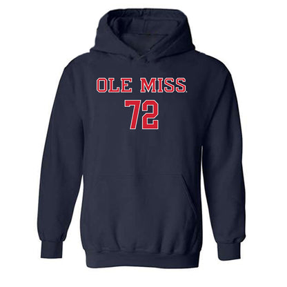 Ole Miss - NCAA Football : Ethan Fields - Hooded Sweatshirt Classic Shersey