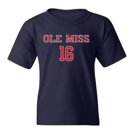 Ole Miss - NCAA Football : Justin Kowalak - Youth T-Shirt