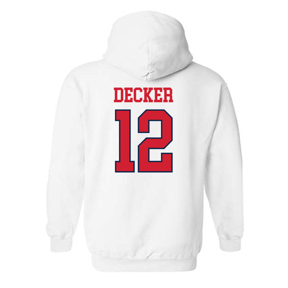 Ole Miss - NCAA Baseball : Dominic Decker - Fashion Shersey Hooded Sweatshirt-1