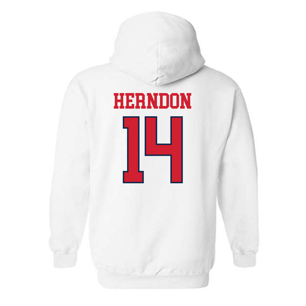 Ole Miss - NCAA Softball : Abby Herndon - Fashion Shersey Hooded Sweatshirt-1